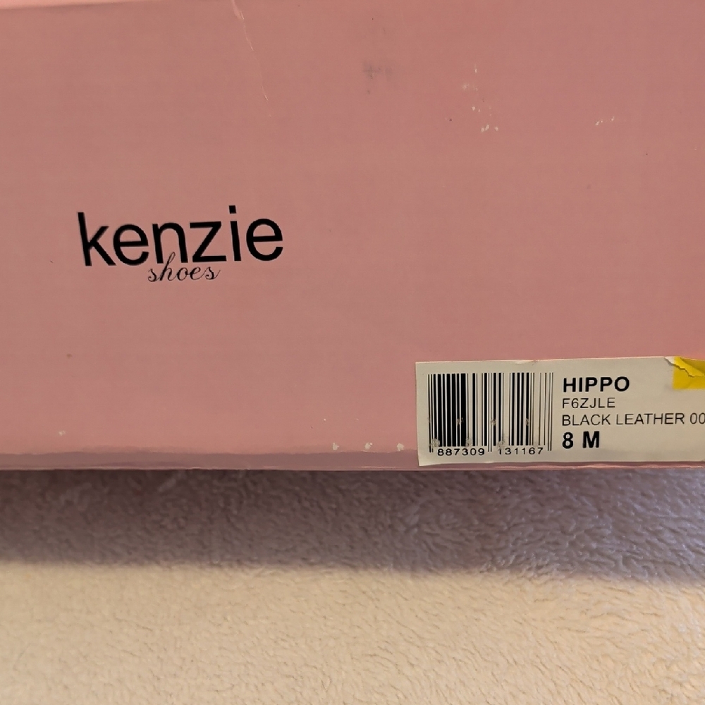 Kensie Black Mid-Calf Wedge Boots with Decorative Buttons - Picture 2 of 7